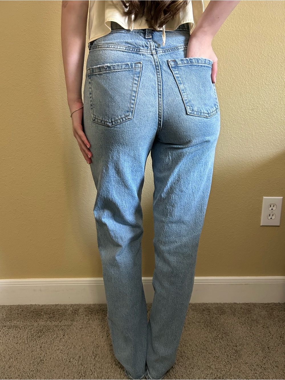 wild fable Light Blue Boyfriend Jeans - Picture 2 of 4